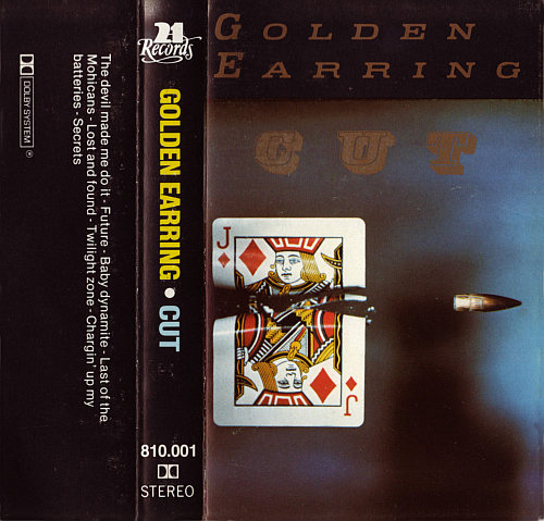Golden Earring Cut cassette inlay 1982 NL
